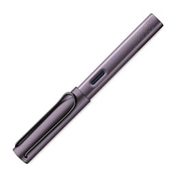 Lamy AL-Star Fountain Pen - Aubergine, Fine Nib, Special Edition, cap on