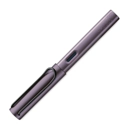 Lamy AL-Star Fountain Pen - Aubergine, Medium Nib, Special Edition, cap on