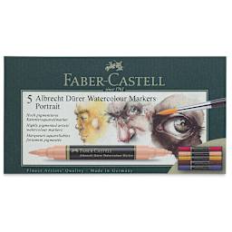 Faber-Castell Albrecht Dürer Watercolor Markers - Portrait Tones, Set of 5 (front of package)