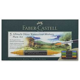 Faber-Castell Albrecht Dürer Watercolor Markers - Plein Air Tones, Set of 5 (front of package)