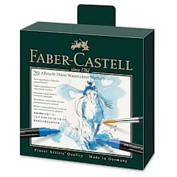 Faber-Castell Albrecht Dürer Watercolor Markers - Set of 20, Assorted Colors