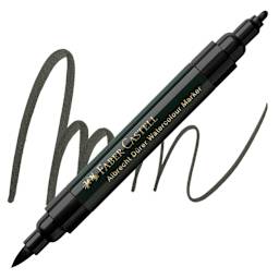 Faber-Castell Albrecht Dürer Watercolor Marker - Black 199 marker and swatch