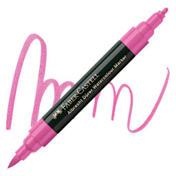Faber-Castell Albrecht Dürer Watercolor Marker - Middle Purple Pink 125 marker and swatch