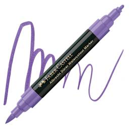 Faber-Castell Albrecht Dürer Watercolor Marker - Purple Violet 136 marker and swatch