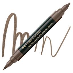 Faber-Castell Albrecht Dürer Watercolor Marker - Sepia 175 marker and swatch