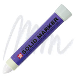 Sakura Solid Paint Marker - White marker and swatch
