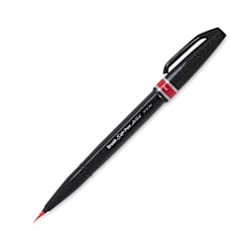Pentel Arts Micro Brush Tip Sign Pen - Red