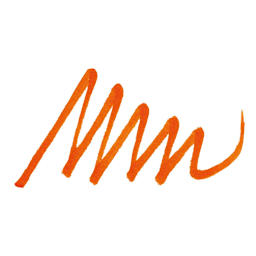 Pentel Arts Micro Brush Tip Sign Pen - Orange swatch