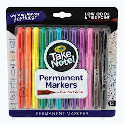 Crayola Take Note Permanent Markers