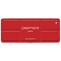 Caran d'Ache Gouache Studio Set - Set of 14 Pans w/White Tube, packaging