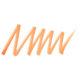 Zebra Mildliner Double Ended Brush Pen - Apricot, swatch