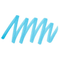 Zebra Mildliner Double Ended Brush Pen - Cyan, swatch