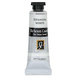 Richeson Casein Paint the Shiva Series - Titanium White, 37 ml tube