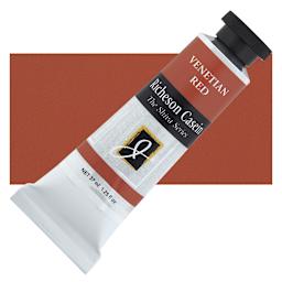 Richeson Casein Paint the Shiva Series - Venetian Red, 37 ml Tube and swatch