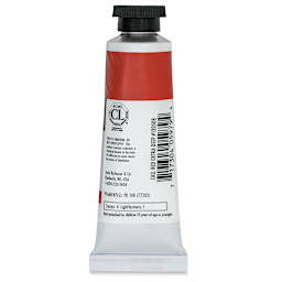 Richeson Casein Paint the Shiva Series - Cadmium Red Extra Deep, 37 ml Tube back