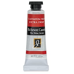 Richeson Casein Paint the Shiva Series - Cadmium Red Extra Deep, 37 ml Tube