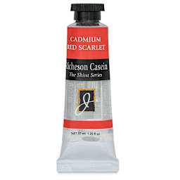 Richeson Casein Paint the Shiva Series - Cadmium Red Scarlet, 37 ml Tube