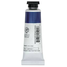 Richeson Casein Paint the Shiva Series - Shiva Blue Deep (Phthalo), 37 ml tube back