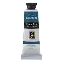 Richeson Casein Paint the Shiva Series - Phthalo Turquoise, 37 ml tube