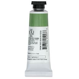 Richeson Casein Paint the Shiva Series - Chromium Oxide Green Deep, 37 ml tube back