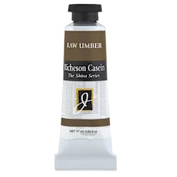 Richeson Casein Paint the Shiva Series - Raw Umber, 37 ml tube