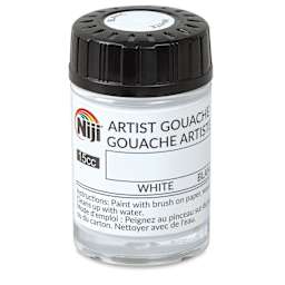 Niji Artist Gouache - White, 0.5 oz
