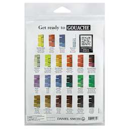 Daniel Smith Extra Fine Gouache - Primary Mixing Colors, Set of 4 (included color chart)