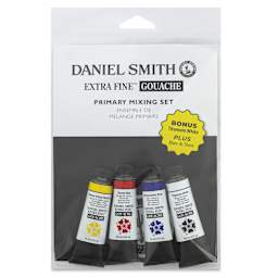 Daniel Smith Extra Fine Gouache - Primary Mixing Colors, Set of 4 (in package)