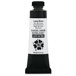 Daniel Smith Extra Fine Gouache - Lamp Black, 15 ml Tube