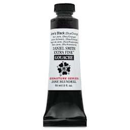 Daniel Smith Extra Fine Gouache - Jane's Black (Blue/Orange), 15 ml
