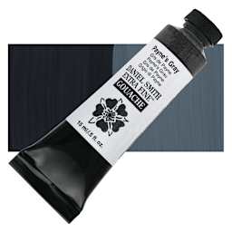 Daniel Smith Extra Fine Gouache - Payne's Gray, 15 ml Tube and swatch