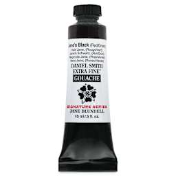 Daniel Smith Extra Fine Gouache - Jane's Black (Red/Green), 15 ml