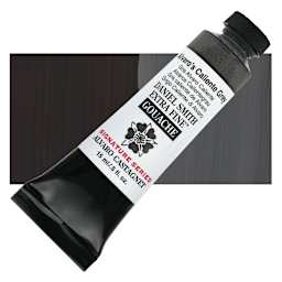 Daniel Smith Extra Fine Gouache - Alvaro's Caliente Grey, 15 ml tube and swatch