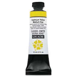 Daniel Smith Extra Fine Gouache - Cadmium Yellow Medium Hue, 15 ml Tube