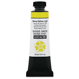 Daniel Smith Extra Fine Gouache - Hansa Yellow Light, 15 ml Tube (Front)