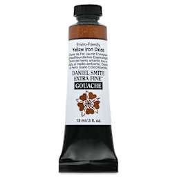Daniel Smith Extra Fine Gouache - Yellow Iron Oxide, Enviro-Friendly, 15 ml Tube
