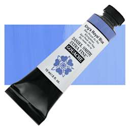 Daniel Smith Extra Fine Gouache - King's Royal Blue, 15 ml tube and swatch