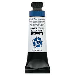Daniel Smith Extra Fine Gouache - Phthalo Blue (Green Shade), 15 ml