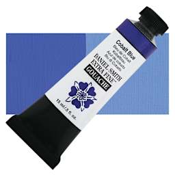 Daniel Smith Extra Fine Gouache - Cobalt Blue, 15 ml Tube and swatch