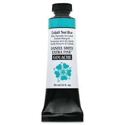 Daniel Smith Extra Fine Gouache - Cobalt Teal Blue, 15 ml Tube
