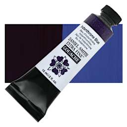 Daniel Smith Extra Fine Gouache - Indanthrone Blue, 15 ml tube and swatch