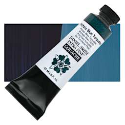 Daniel Smith Extra Fine Gouache - Phthalo Blue Turquoise, 15 ml tube and swatch