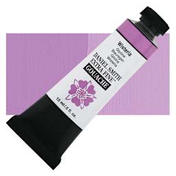Daniel Smith Extra Fine Gouache - Wisteria, 15 ml Tube and swatch
