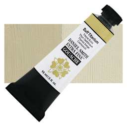 Daniel Smith Extra Fine Gouache - Buff Titanium, 15 ml Tube and swatch