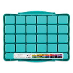 Himi Jelly Gouache Paint - Set of 48, Assorted Colors, bottom of case