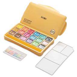 Himi Jelly Gouache Paint - Set of 18, Metallic Colors, 30 ml