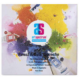 Art Spectrum Artists' Gouache - Set of 6, Intro Colors front of package