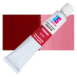 Art Spectrum Artists' Gouache - Crimson, 22.5 ml tube and swatch