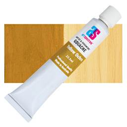 Art Spectrum Artists' Gouache - Yellow Ochre, 22.5 ml tube and swatch