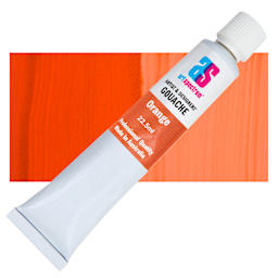 Art Spectrum Artists' Gouache - Orange, 22.5 ml tube and swatch